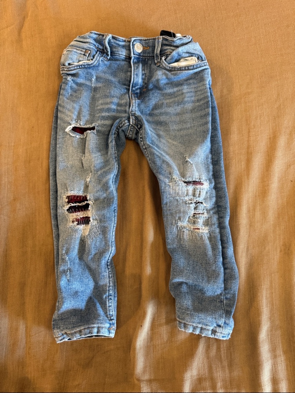 Kids Light Blue Ripped Jeans